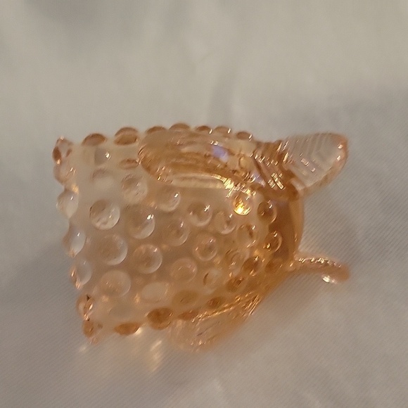 Degenhart Pale Pink Hobnail Glass Small Salad/Side Plates & Toothpick Holder - Picture 8 of 8